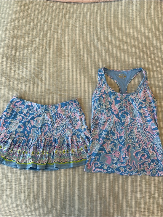 Lilly Pulitzer Dresses & Skirts - Lilly Pulitzer UPF50 Luxletic Taye Skort w/ matching Tank Top (Both Size S)